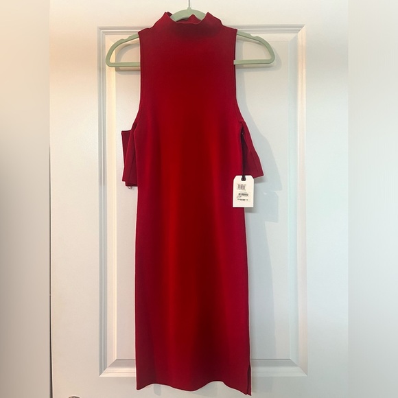 NWT LEITH BODYCON RED DRESS - Picture 1 of 7
